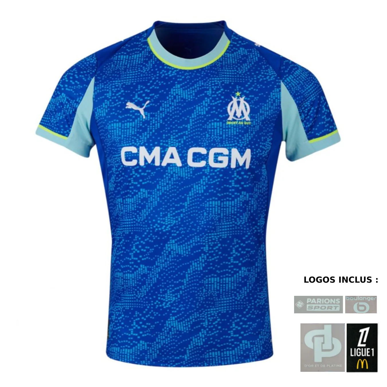 Maillot Marseille Third Jul D&amp;P Homme 2025 2026